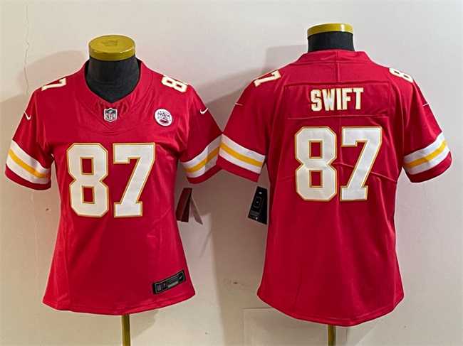 Women's Kansas City Chiefs #87 Taylor Swift Red 2023 F.U.S.E. Vapor Untouchable Limited Football Stitched Jersey(Run Small),We sell and wholesale Women's Kansas City Chiefs #87 Taylor Swift Red 2023 F.U.S.E. Vapor Untouchable Limited Football Stitched Jersey(Run Small) on line form chian!